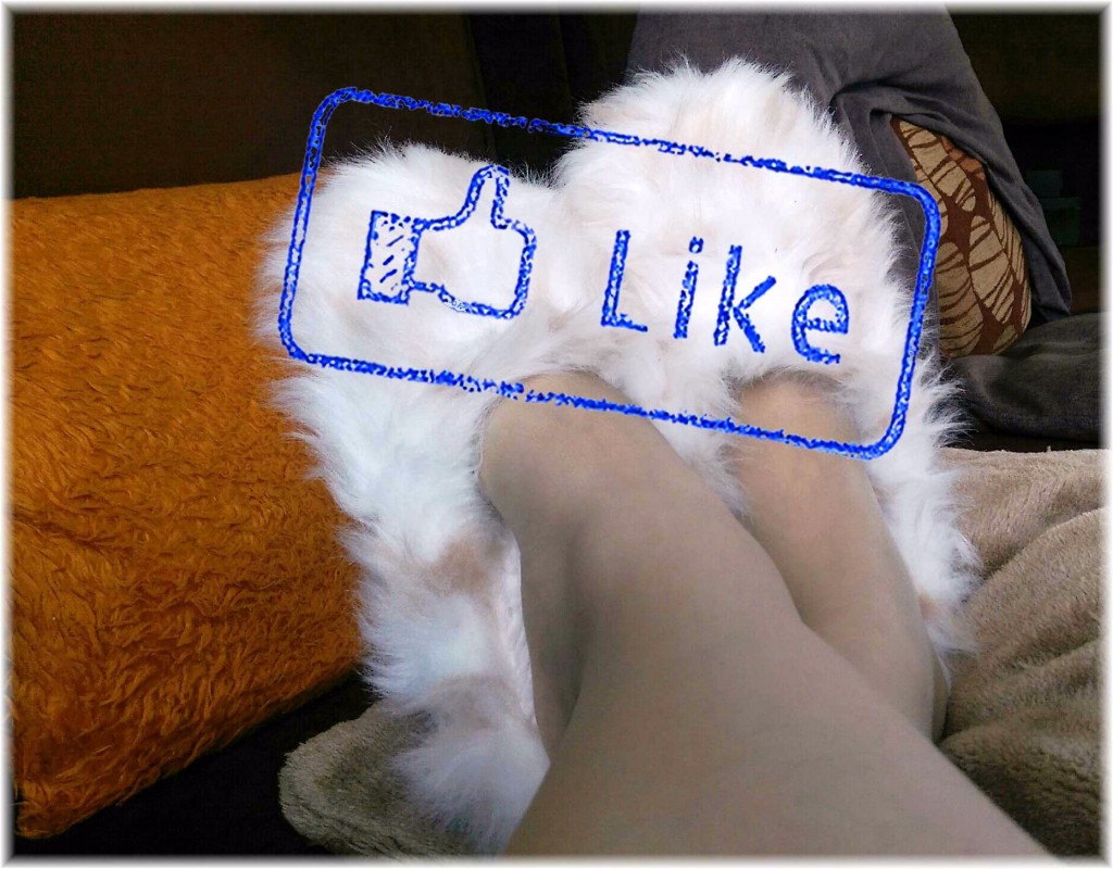 Putting my feet up & these slippers get a 'Like'