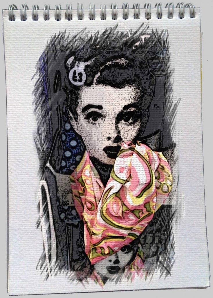 nice scarf & reasonable price, but is this Lucille Ball?